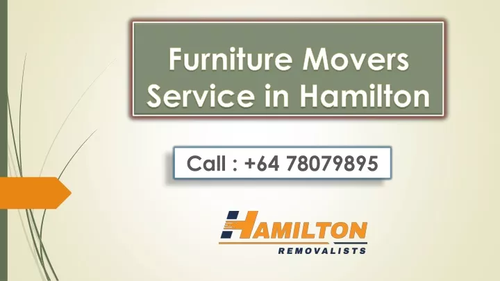 furniture movers service in hamilton