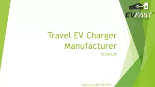 Travel EV Charger Manufacturer