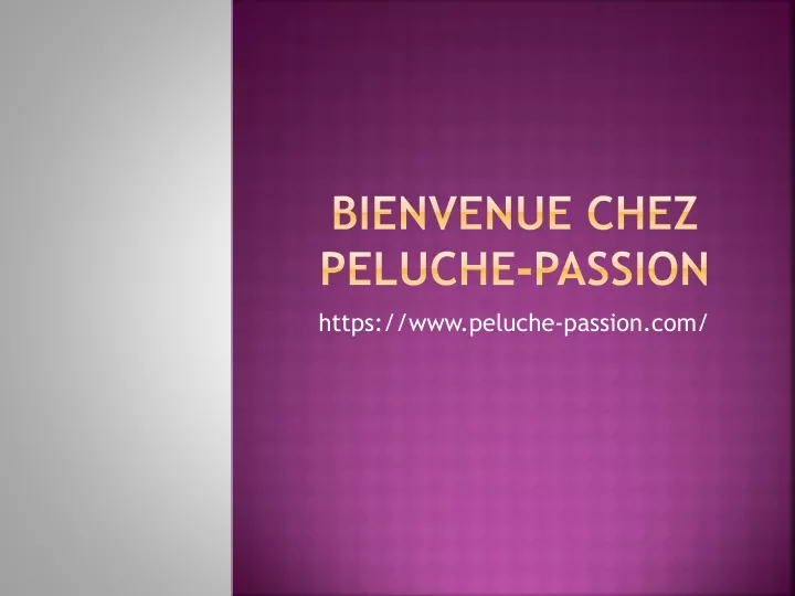 bienvenue chez peluche passion