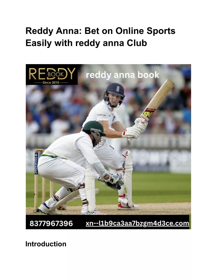 reddy anna bet on online sports easily with reddy