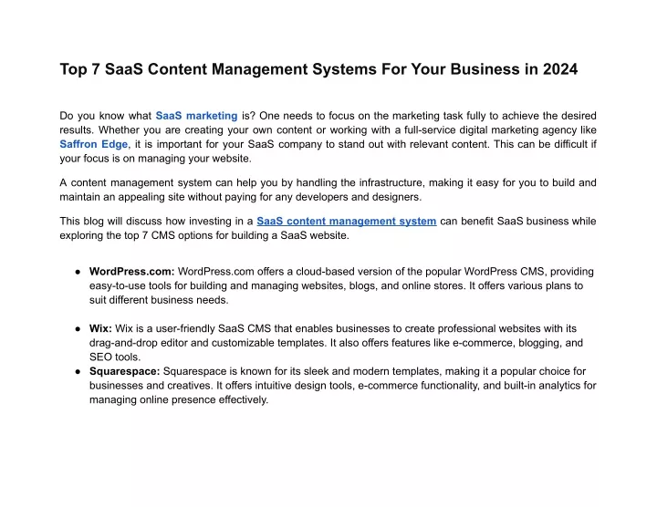 top 7 saas content management systems for your