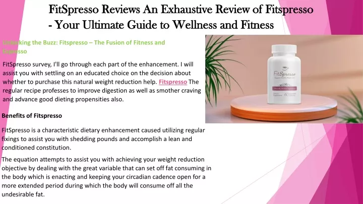 fitspresso fitspresso reviews an exhaustive