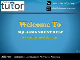 Sql Assignment Help New