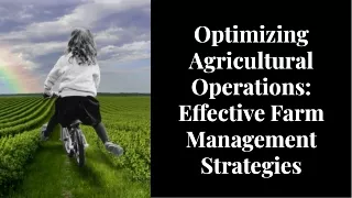 Agriculture Farm Management