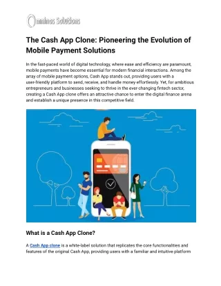 The Cash App Clone_ Pioneering the Evolution of Mobile Payment Solutions