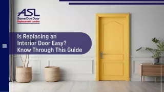 Is Replacing an Interior Door Easy