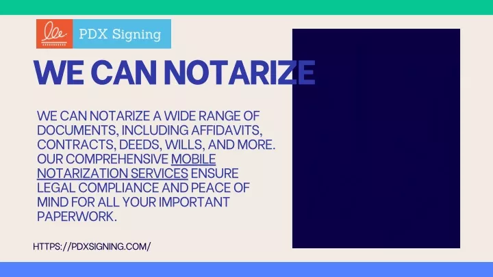 we can notarize