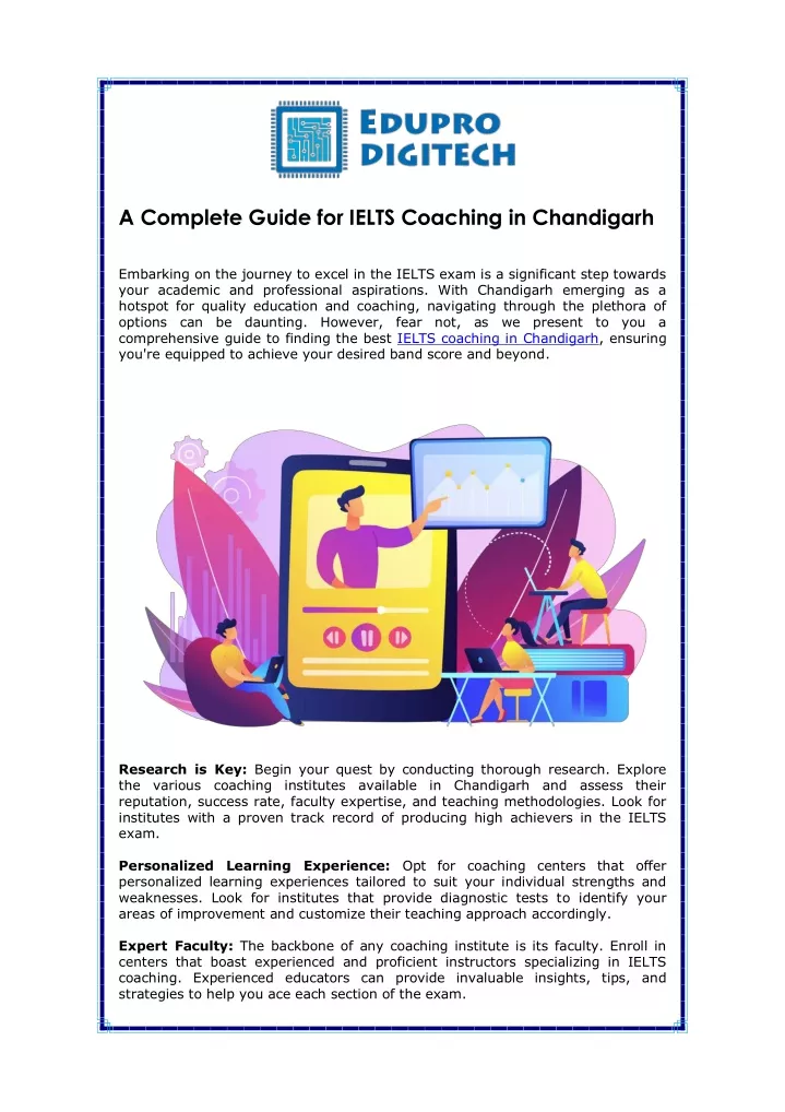 a complete guide for ielts coaching in chandigarh