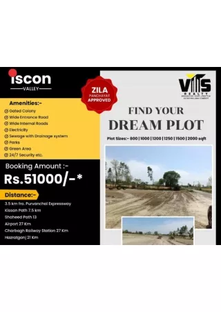 880 Sq.Ft Plot in Iskon Valley Gosainganj Lucknow-VTS Realty
