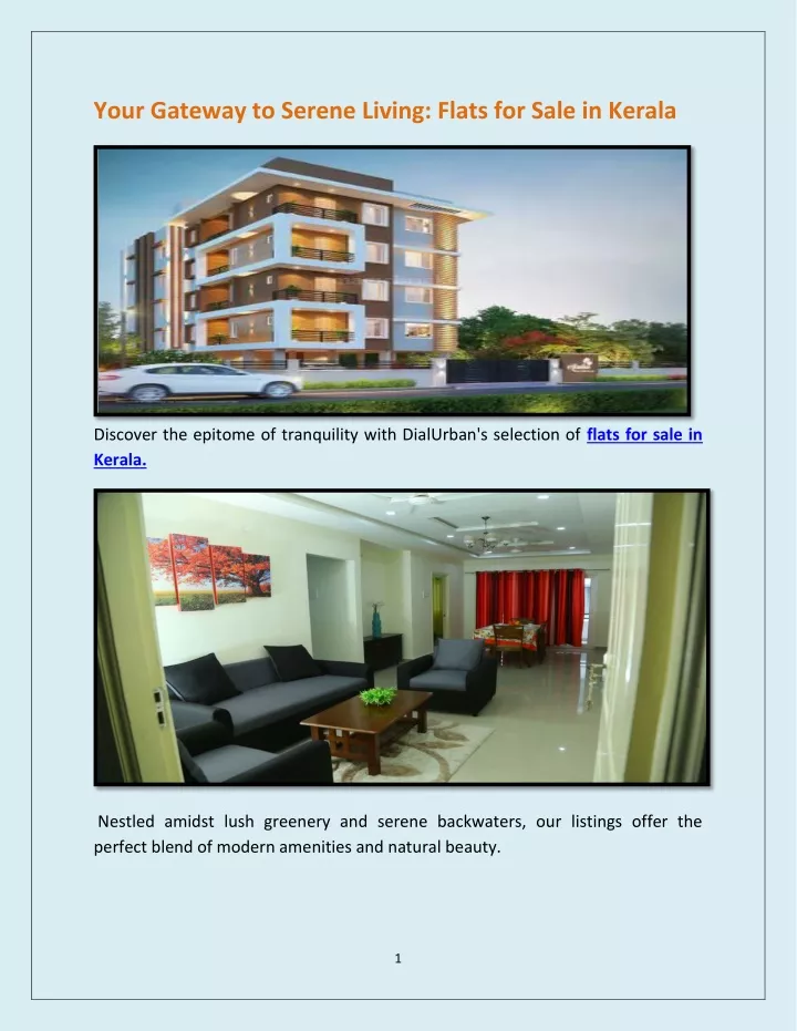 your gateway to serene living flats for sale