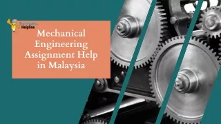 Mechanical Engineering Assignment Help in Malaysia