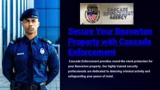Secure Your Beaverton Property with-Cascade-Enforcement