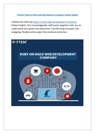 Pattem Digital: Best Ruby on Rails Business Solution Providers