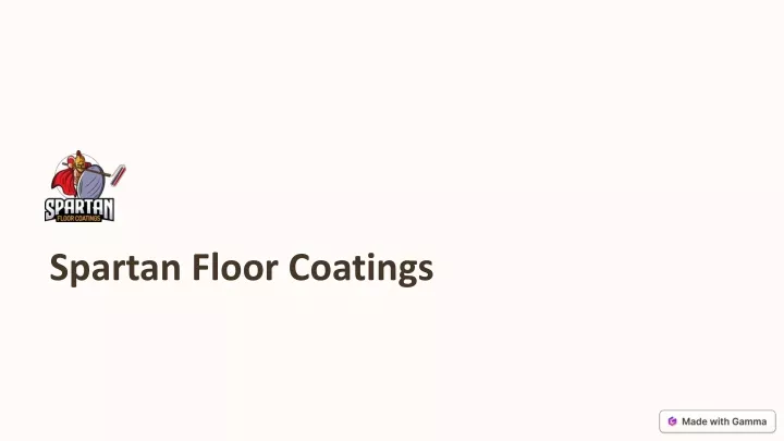 spartan floor coatings