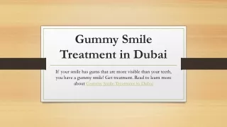 Gummy Smile Treatment in Dubai