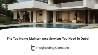 The Top Home Maintenance Services You Need in Dubai