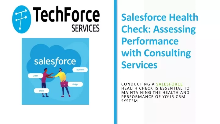 salesforce health check assessing performance with consulting services