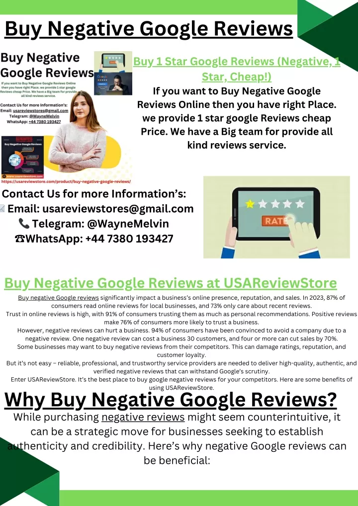 buy negative google reviews