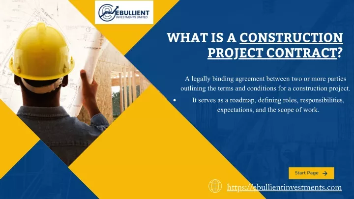 what is a construction project contract