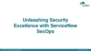 ServiceNow Security Operations
