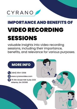 Importance and Benefits of Video Recording Sessions