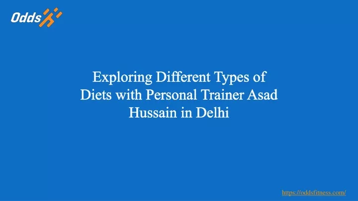 exploring different types of diets with personal