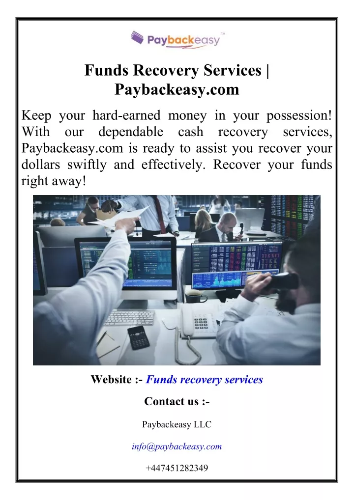 funds recovery services paybackeasy com