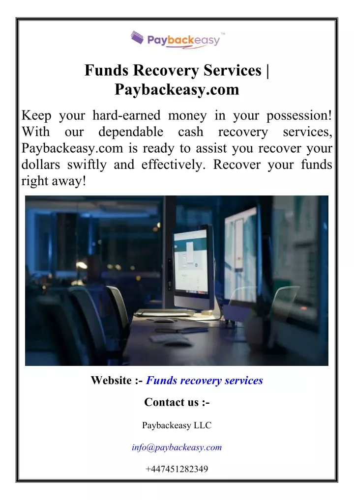 funds recovery services paybackeasy com