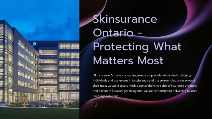 skinsurance ontario protecting what matters most