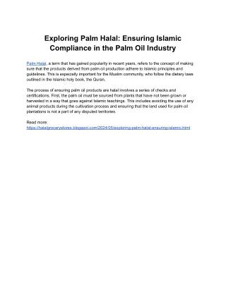 Exploring Palm Halal_ Ensuring Islamic Compliance in the Palm Oil Industry
