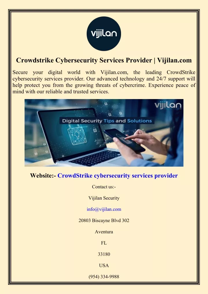 crowdstrike cybersecurity services provider