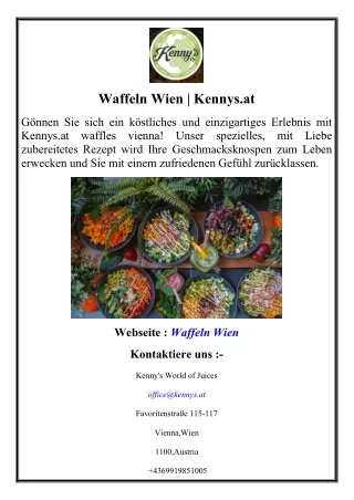 waffeln wien kennys at