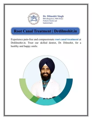 Root Canal Treatment Drdilmohit.in