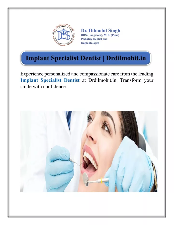 implant specialist dentist drdilmohit in
