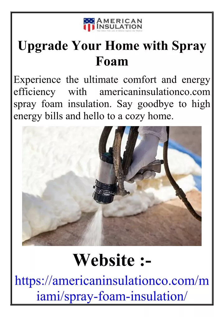 upgrade your home with spray foam experience