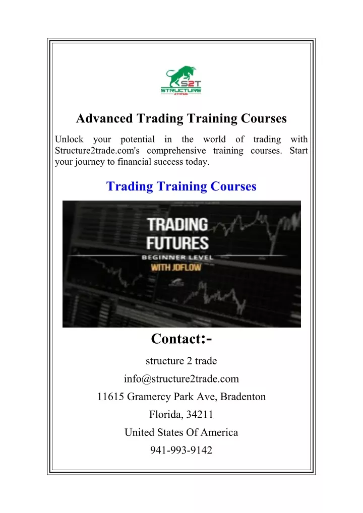 advanced trading training courses