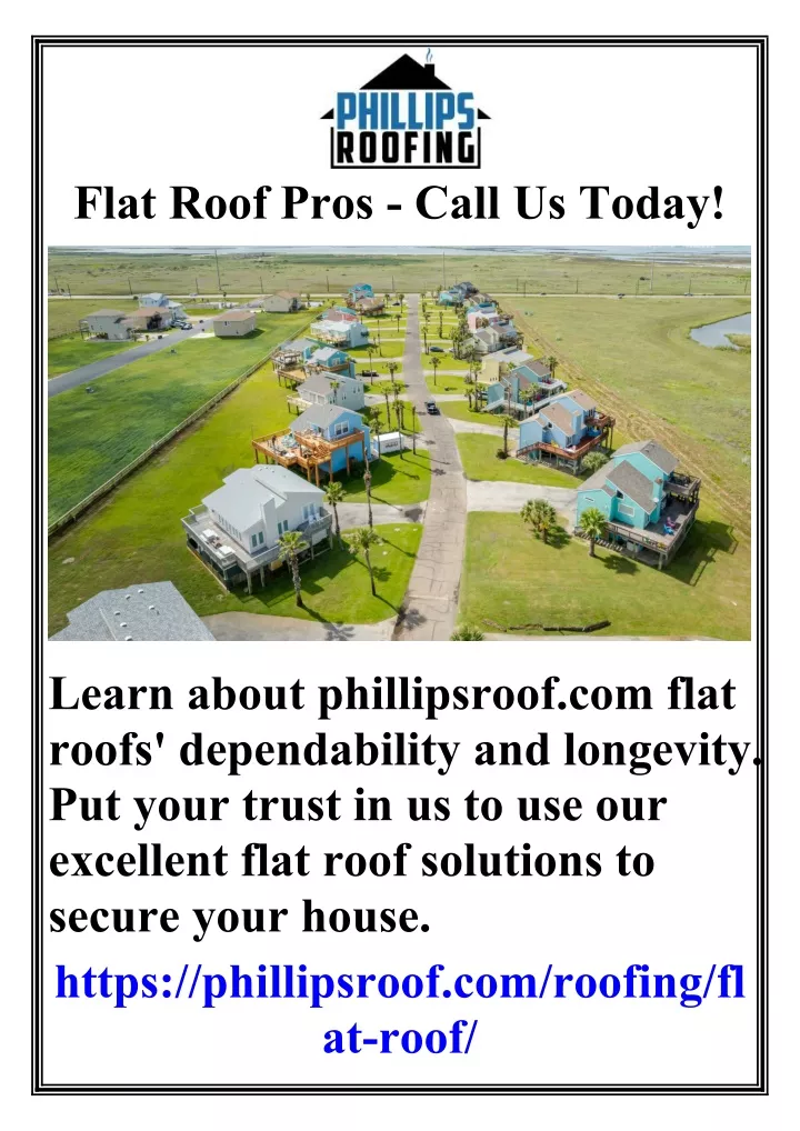 flat roof pros call us today