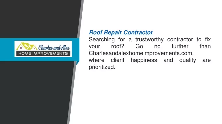 roof repair contractor searching