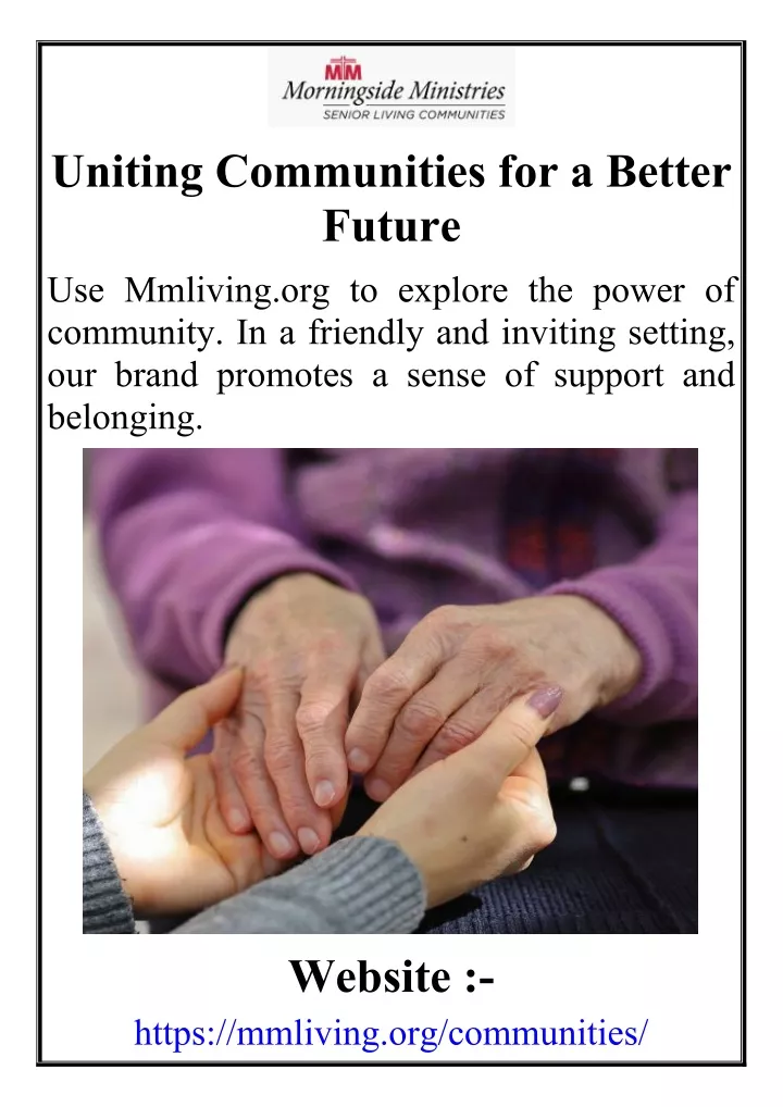 uniting communities for a better future