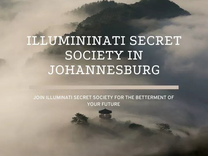 illumininati secret society in johannesburg