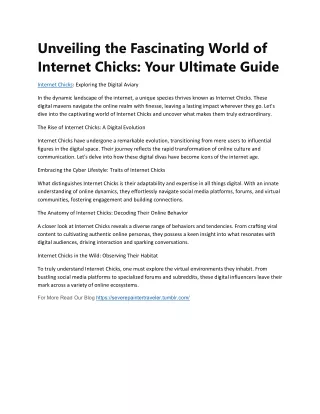 Internet Chicks