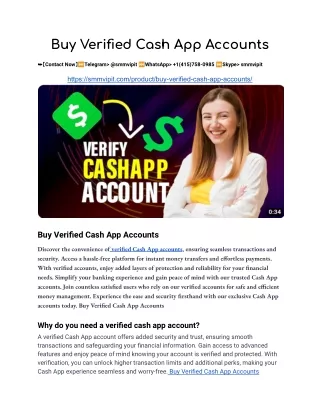 Buy Verified Cash App Accounts Old & New