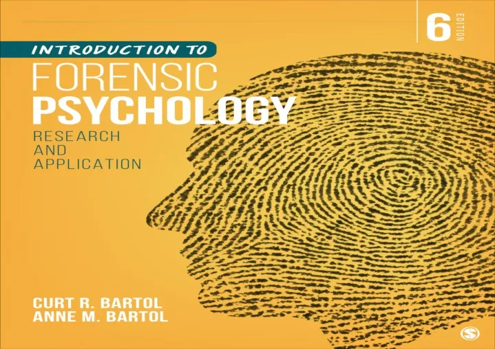 Ppt - Download [pdf] Introduction To Forensic Psychology: Research An 