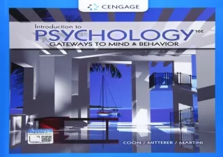 [READ DOWNLOAD]  Introduction to Psychology: Gateways to Mind and
