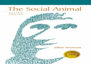 ❤ PDF/READ ⚡  The Social Animal Twelfth Edition