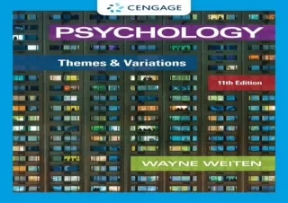 ✔ PDF_  Psychology: Themes and Variations (MindTap Course List)