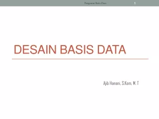 Pertemuan 1 - Pengantar Basis Data
