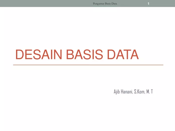 desain basis data