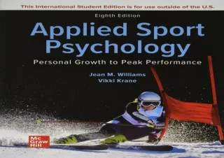 [PDF READ ONLINE]  ISE Applied Sport Psychology: Personal Growth