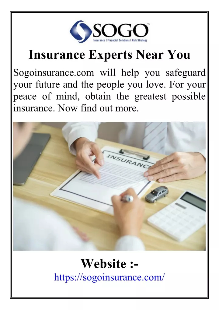 insurance experts near you sogoinsurance com will